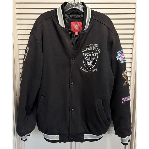 Nfl Raiders Bomber Jacket Vintage Vintage Rare Raiders NFL Super